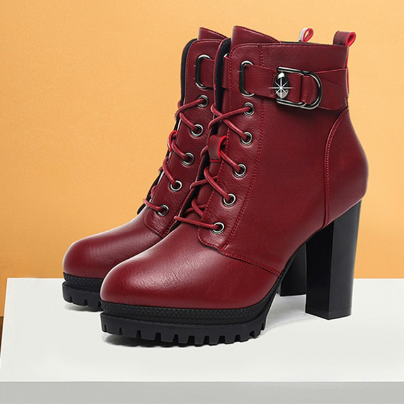 Women'S Shoes Chelsea - Elegante salto alto botas femininas plataforma