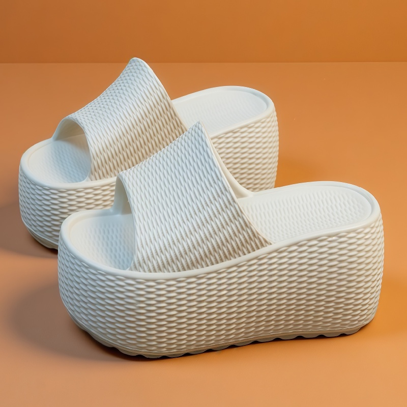 Women Shoes Wedges - Novas Sandálias Plataforma Texturizadas para Mulheres,