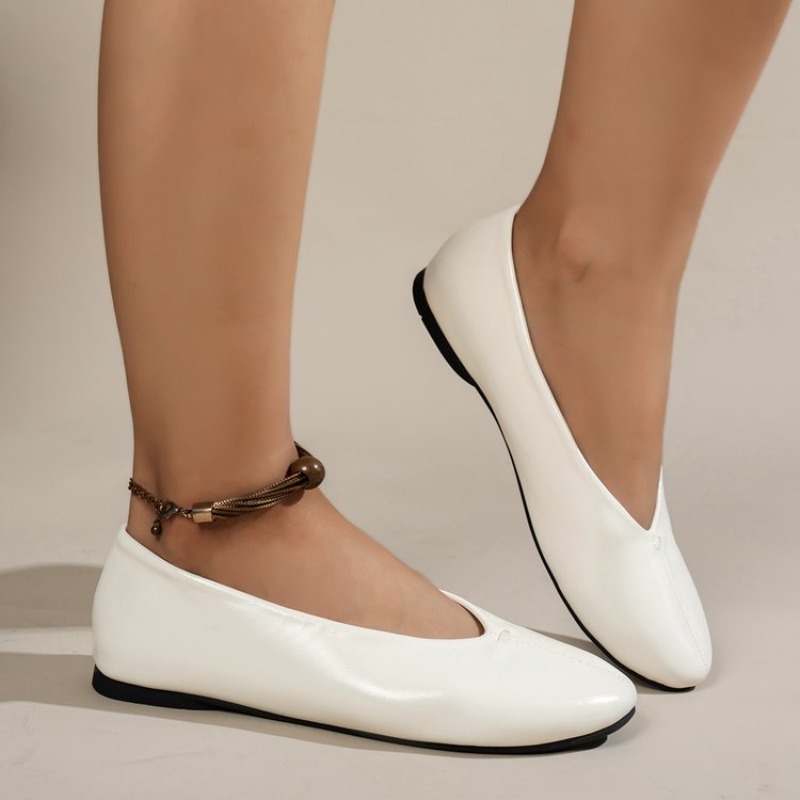 Women Shoes Wedges - Sapatos Confortáveis de Bico Redondo para