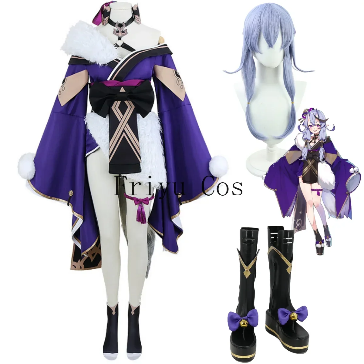 Women Shoes Japan - Anime virtual rindou mikoto cosplay traje