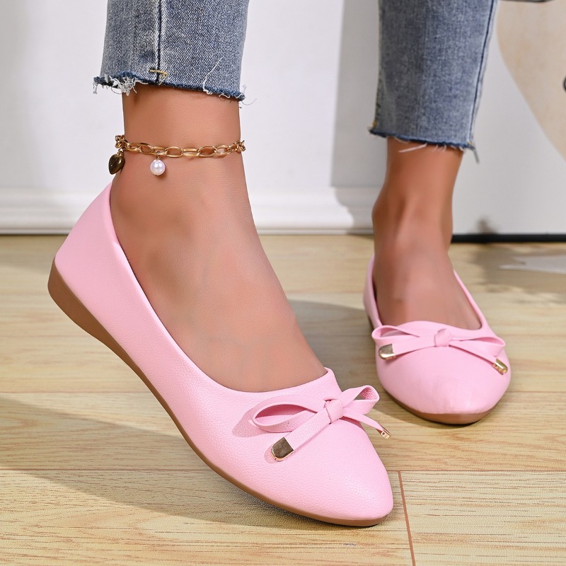 Women Shoes Wedges - Sapatos de Couro Confortáveis com Sola