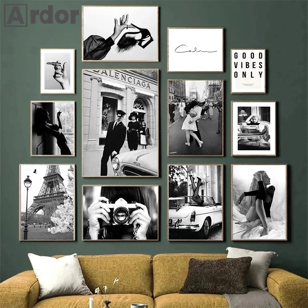 Women Shoes Quote - Moda sexy mulher arte da parede