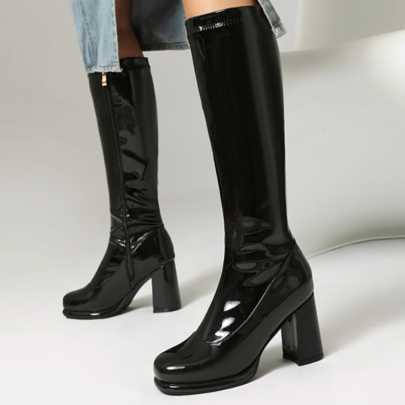 Women'S Shoes Chelsea - Marca feminina joelho botas altas de