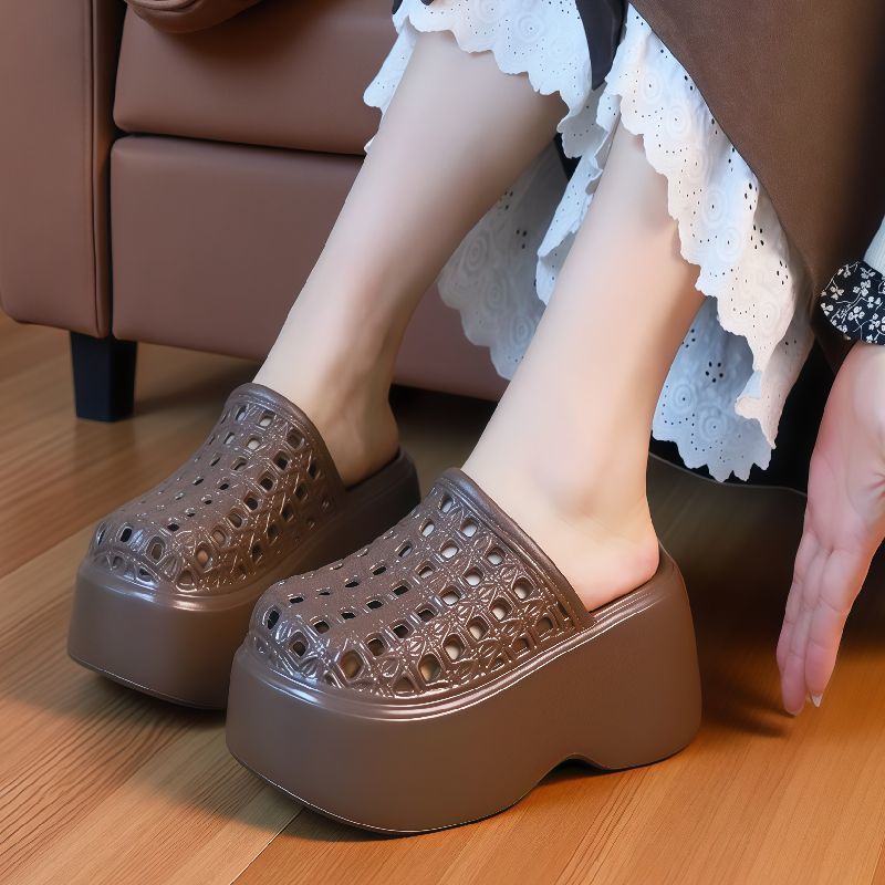Women Shoes Wedges - Novas Sandálias EVA com Recortes e
