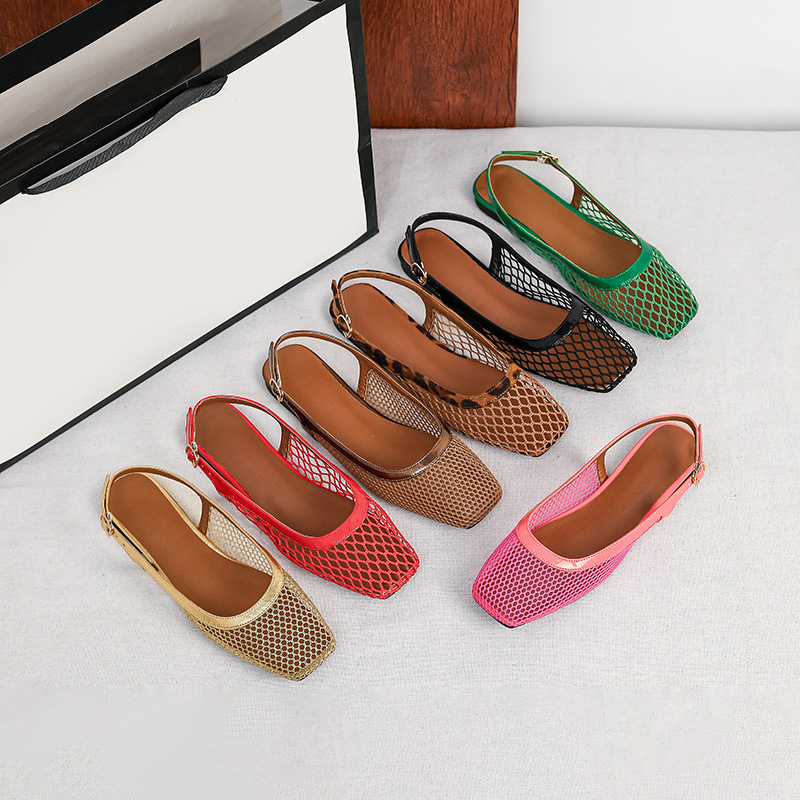 Sandálias de malha com bico qu - Women Shoes Japan avaliação e preço