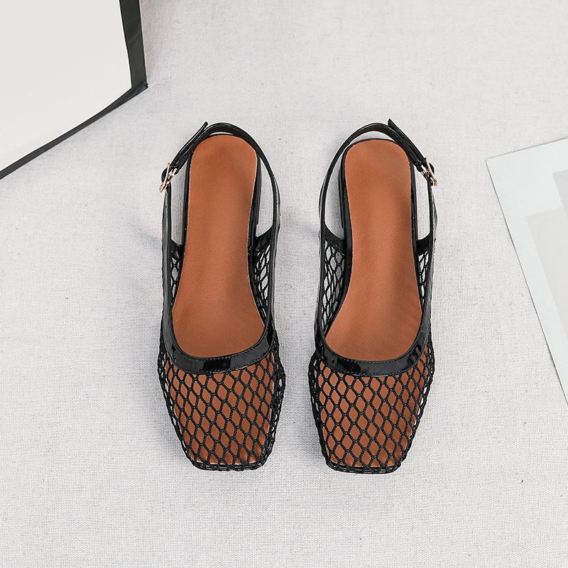 Sandálias de malha com bico qu - Women Shoes Japan avaliação e preço