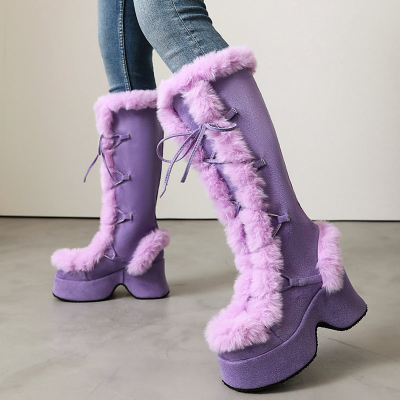 Botas de Plataforma Peludas Es - Women'S Shoes Chelsea avaliação e preço