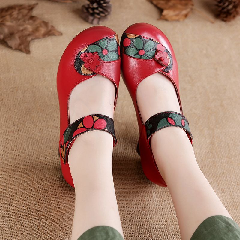Cunhas florais luxuosas para m - Women Shoes Wedges avaliação e preço