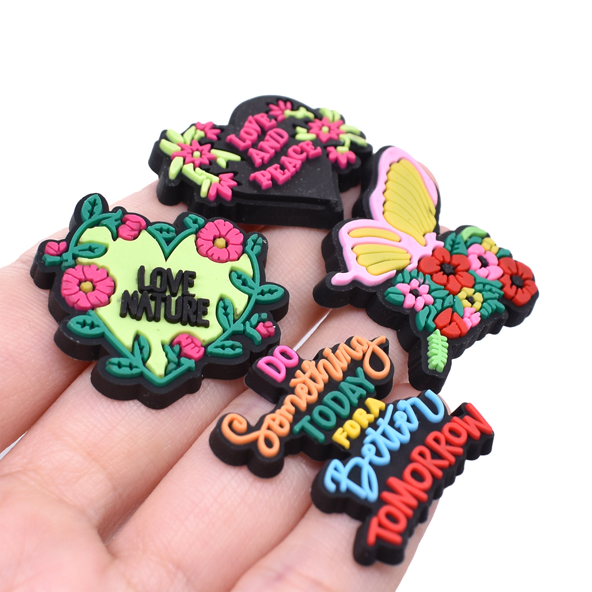 4-16PCS Charms de Sapato Punk  - Women Shoes Quote avaliação e preço