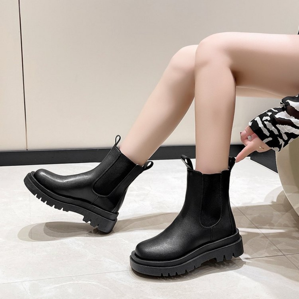 Botas Femininas com Sola Gross - Women'S Shoes Chelsea avaliação e preço