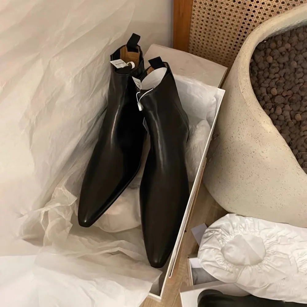 Botas Curtas de Luxo para Mulh - Women'S Shoes Chelsea avaliação e preço